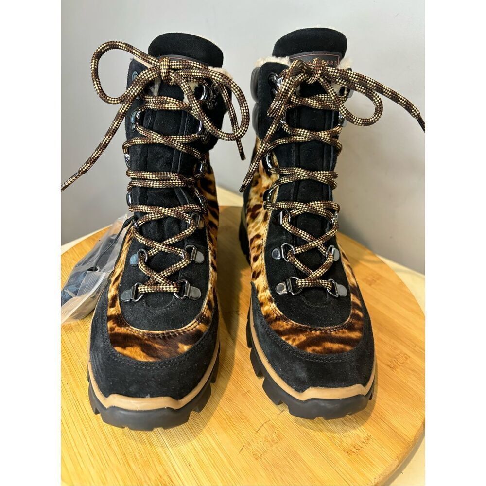 NWT Veronica Beard Women's Galina Shearling‎ Lined Winter Boots Size 6.5 - Picture 6 of 13